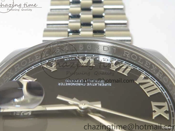 Dial Bracelet Markers Edition SH3135 116234 Roman on Black DateJust SS Jubilee 1:1 36 904L Steel Best ARF V3 0117